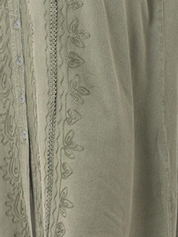 tie back embroidered maxi dress - 17532981 - Standard Image - 3