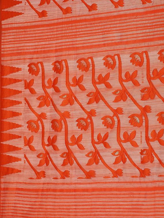 self design jamdani saree - 17533252 - Standard Image - 3