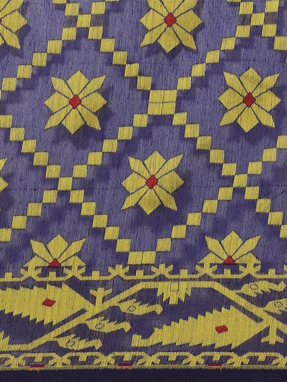 women's self design blue colored saree - 17533265 - Standard Image - 3