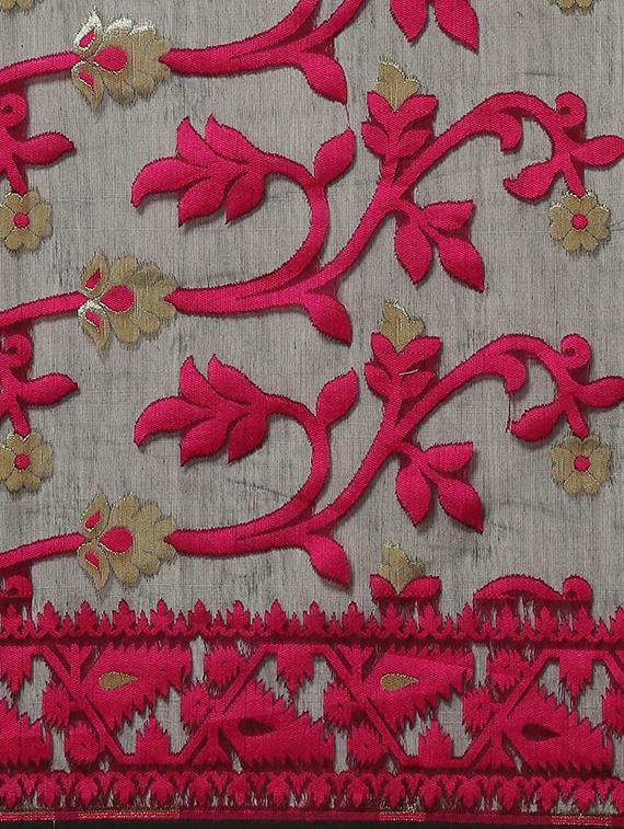 self design jamdani saree - 17533286 - Standard Image - 3