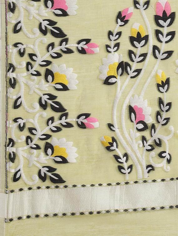 self design jamdani saree - 17533288 - Standard Image - 3