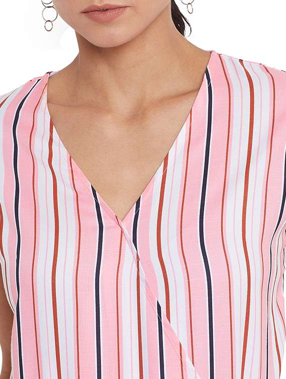 striped  full leg jumpsuit - 17533394 -  Standard Image - 3