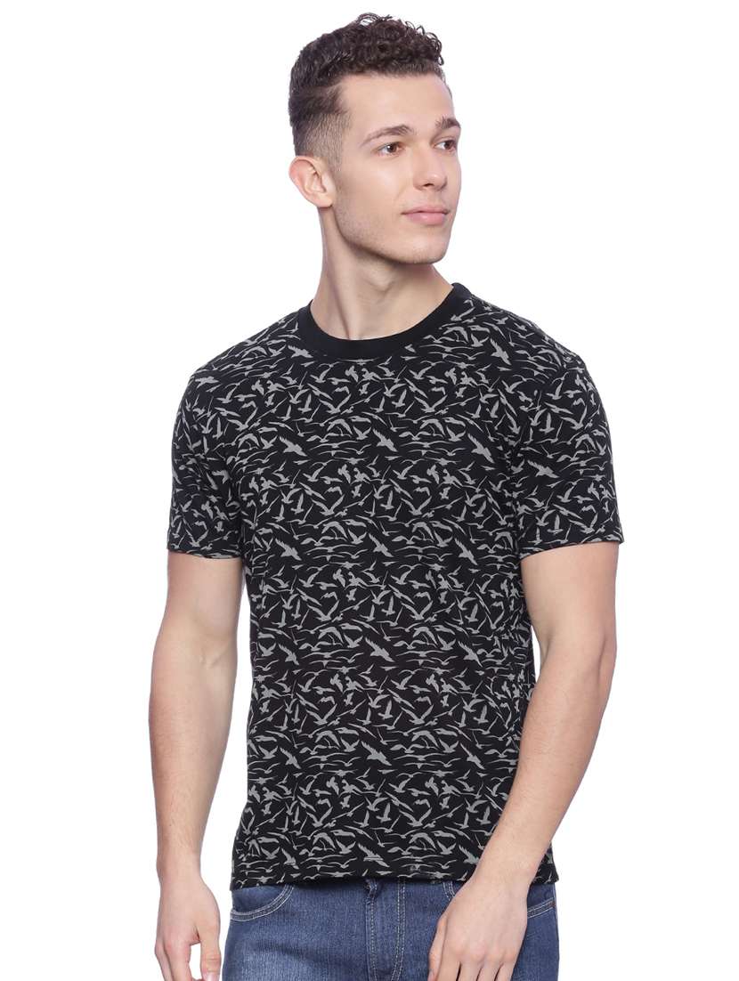 black printed t-shirt - 17533661 - Zoom Image - 0