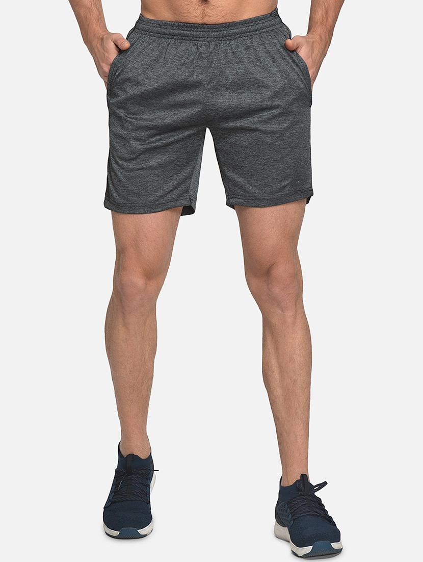 grey solid shorts - 17533756 - Zoom Image - 0