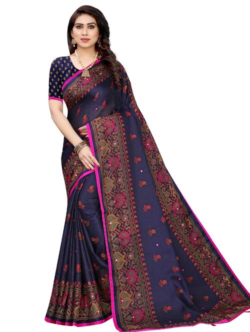 mirror work mustard saree  - 17534295 -  Standard Image - 0