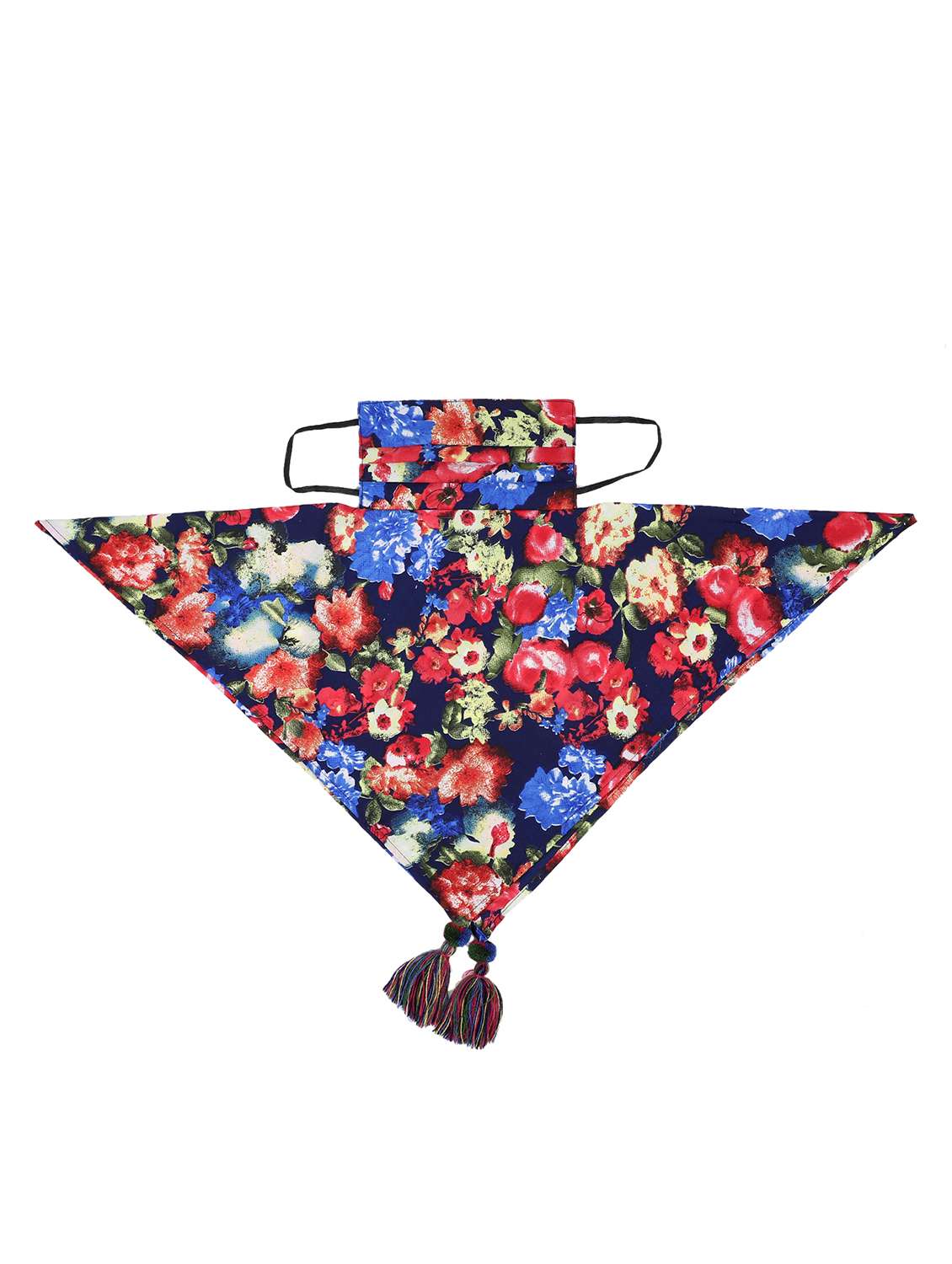 blue cotton scarf mask women - 17534989 -  Standard Image - 5