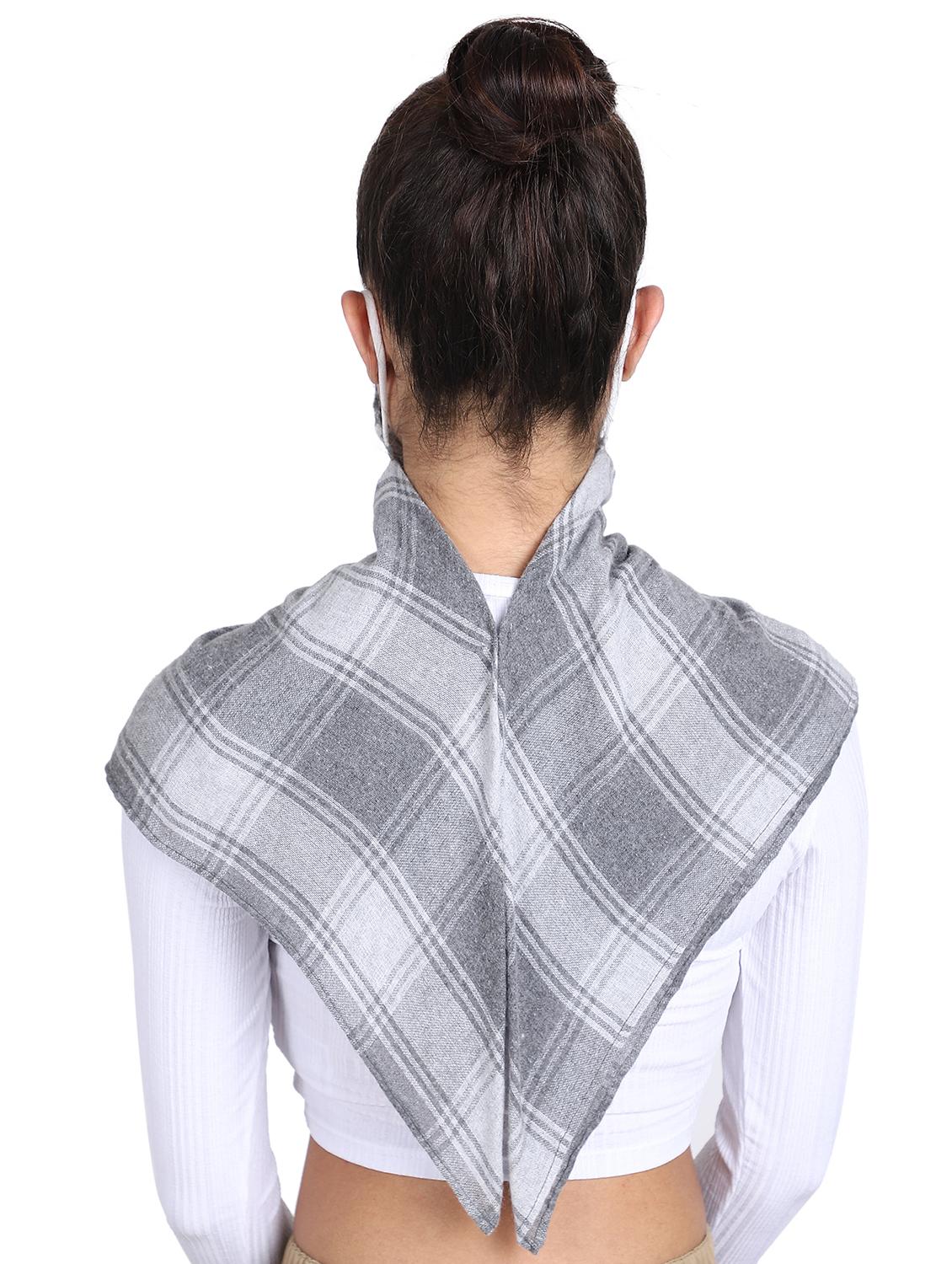 grey rayon scarf mask women - 17534991 - Standard Image - 3