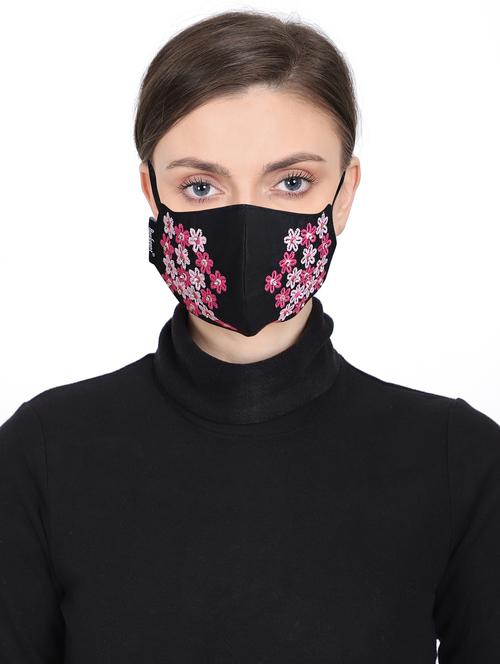 embroidered anti-pollution women mask - 17535033 - Standard Image - 0