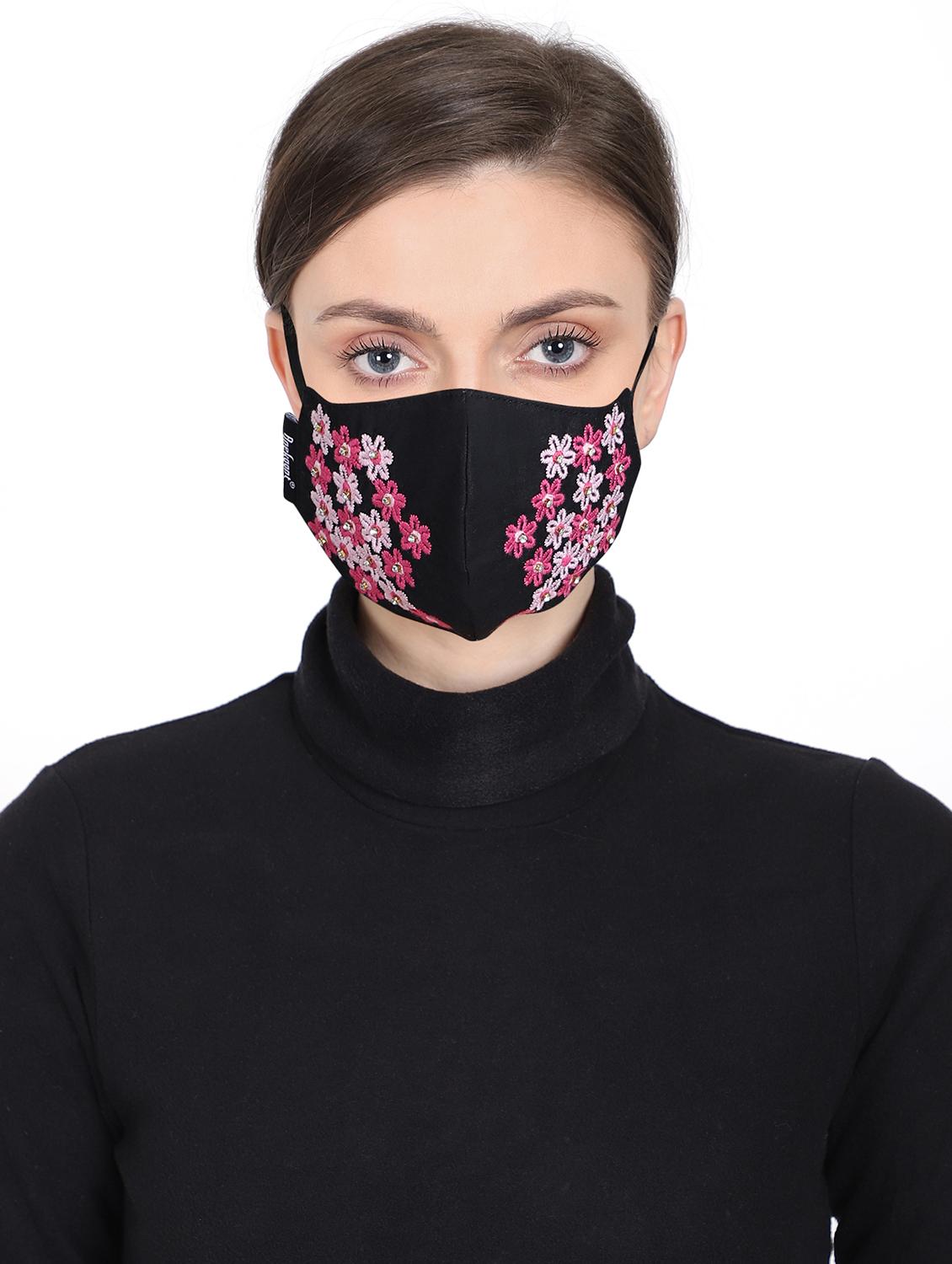 embroidered anti-pollution women mask - 17535033 - Zoom Image - 0