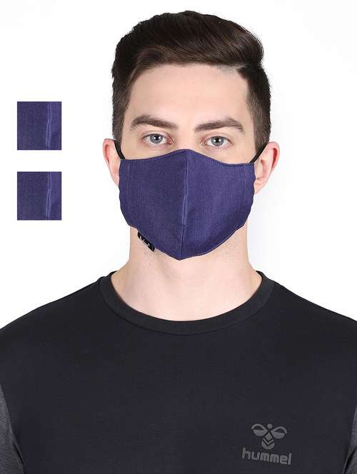 blue viscose antipollution men mask - 17535083 -  Standard Image - 0