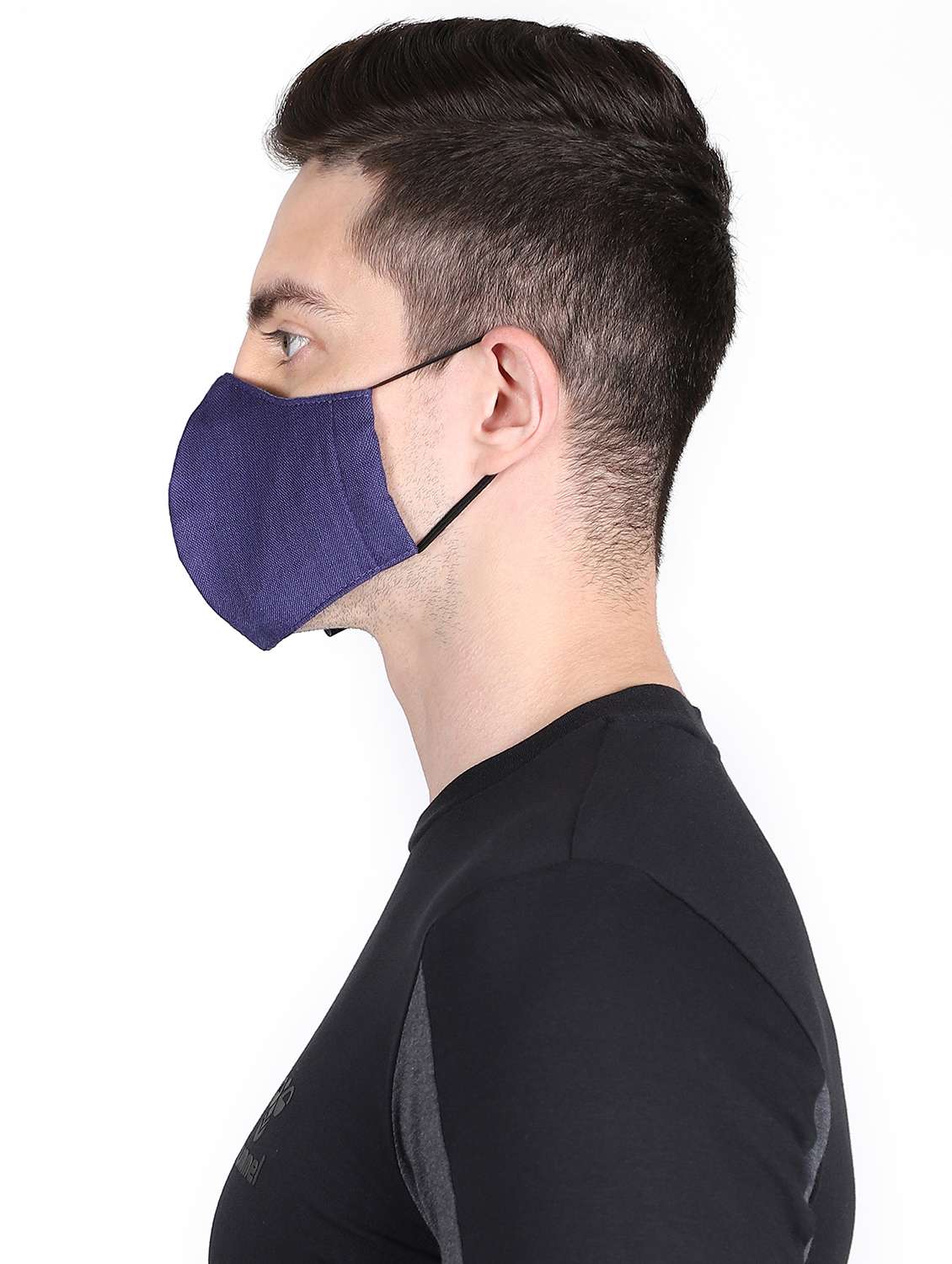 blue viscose antipollution men mask - 17535083 -  Standard Image - 3