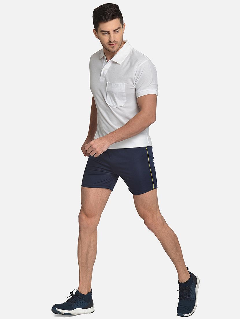 navy blue side striped shorts - 17536422 - Standard Image - 3