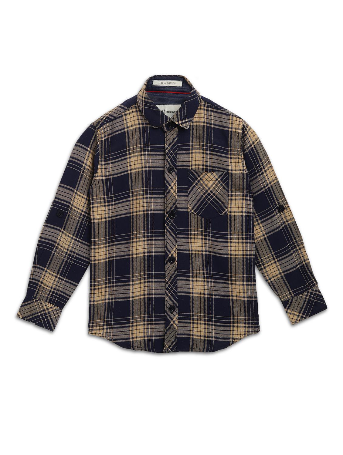 navy blue checkered shirt  - 17536711 -  Zoom Image - 0