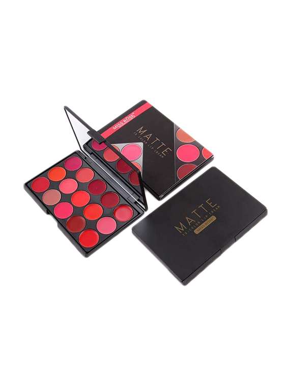 miss rose 15 color matte lip cream palette 