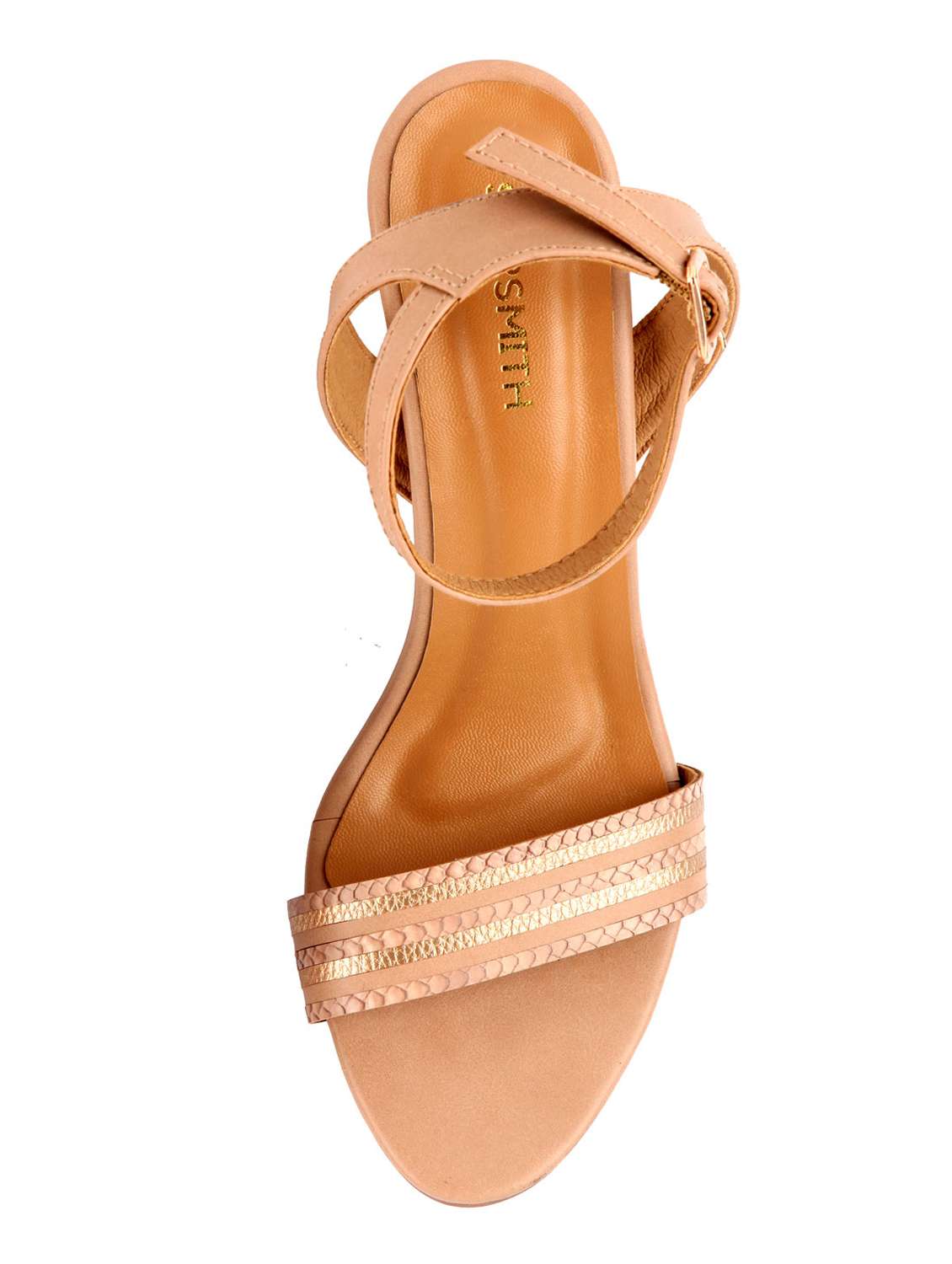 pink leatherette ankle strap sandals - 17538478 -  Standard Image - 3