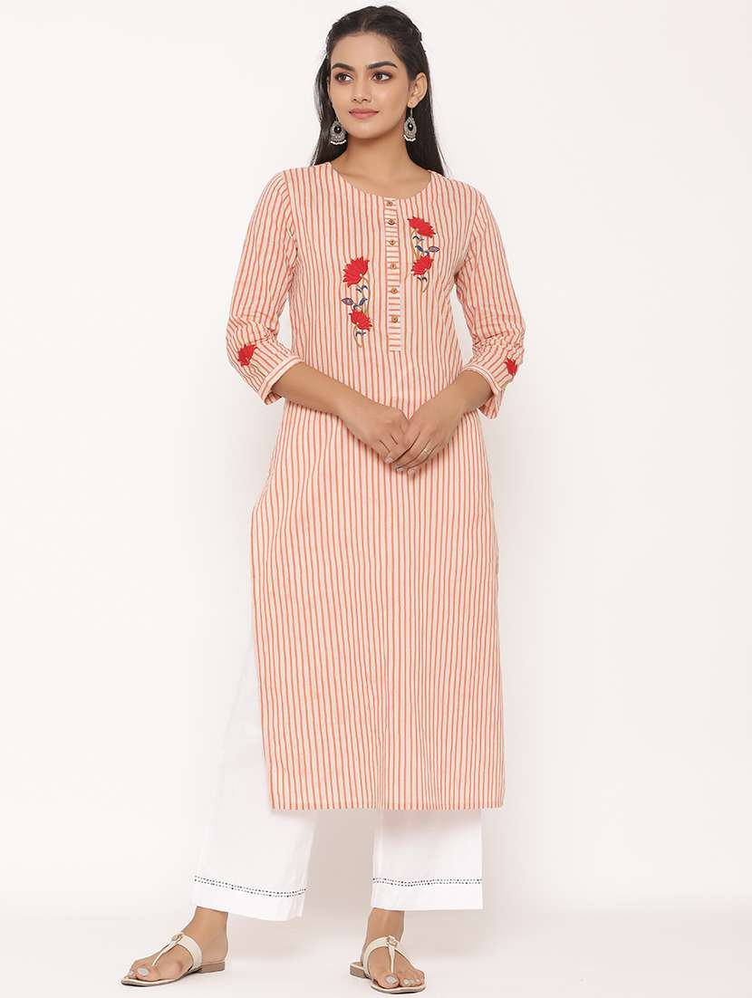 striped kurta palazzo set
