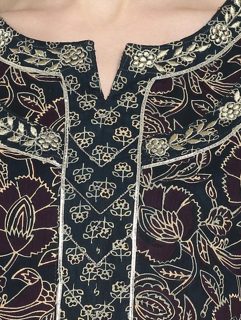 floral anarkali kurta - 17541185 - Standard Image - 3
