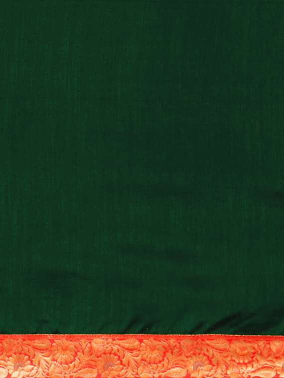 women's bordered royal blue colored saree with blouse - 17541347 -  Standard Image - 3