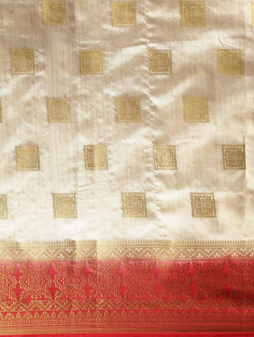zari banarasi saree with blouse - 17541353 - Standard Image - 3