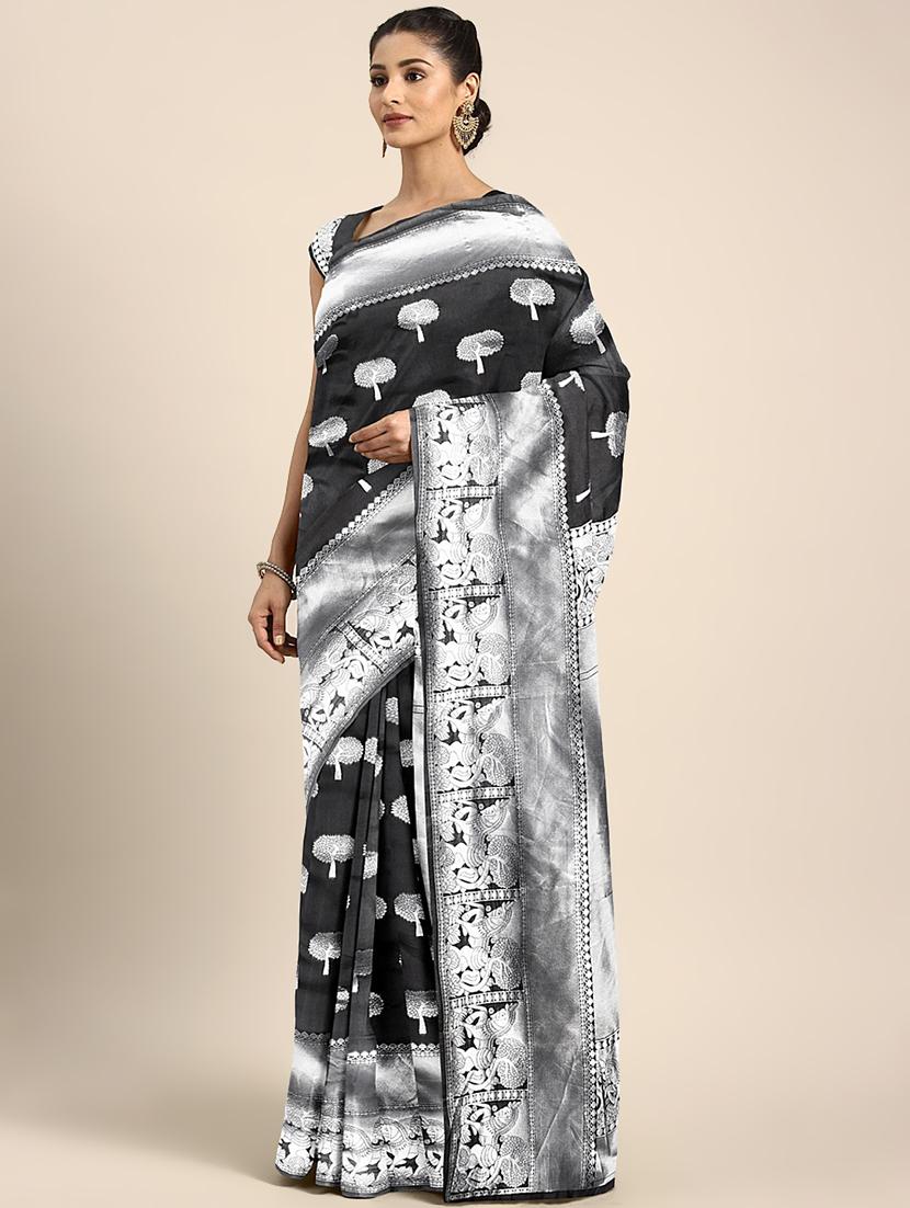 zari work banarasi saree with blouse - 17541359 -  Zoom Image - 0