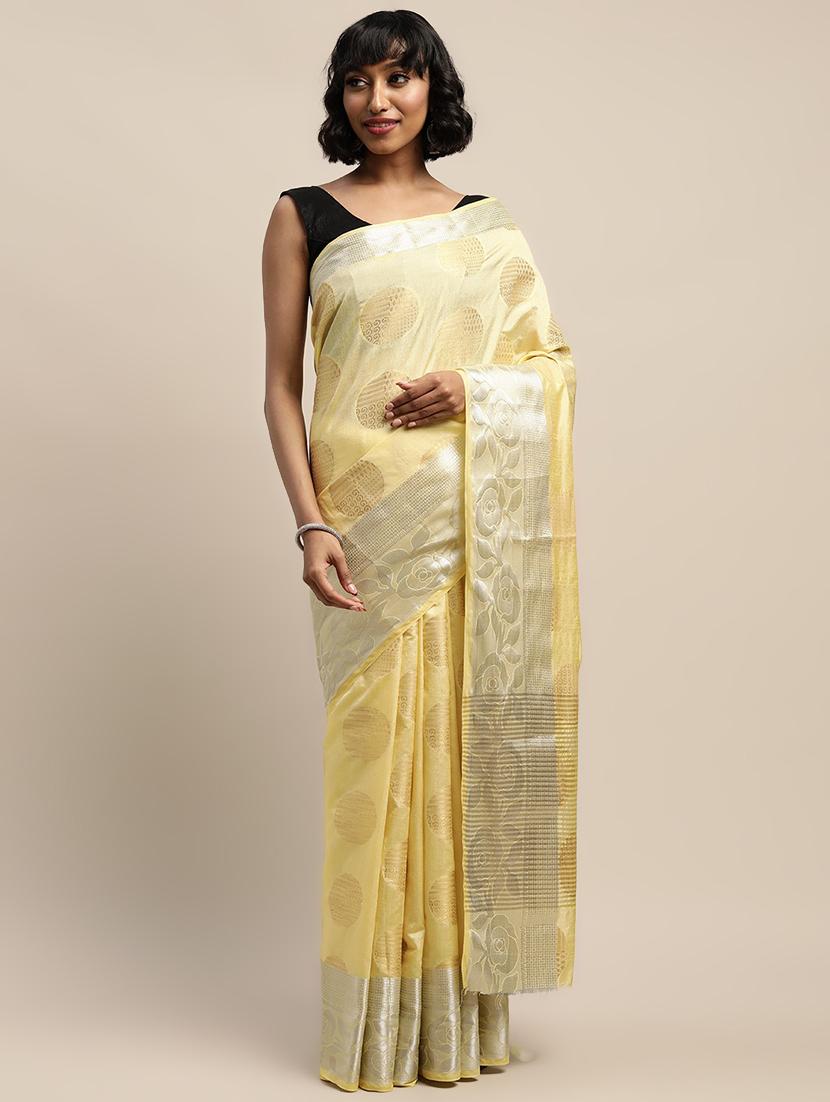 jacquard banarasi saree with blouse - 17541376 -  Zoom Image - 0