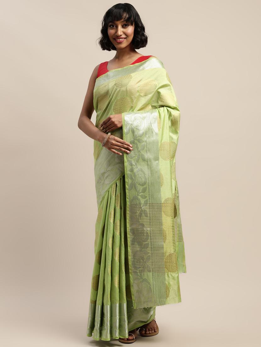 jacquard banarasi saree with blouse - 17541378 - Zoom Image - 0
