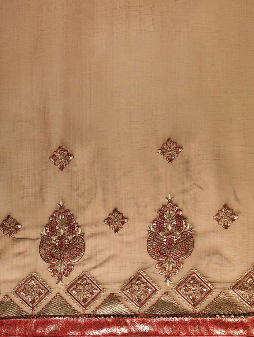 women's embroidered saree with blouse - 17541409 -  Standard Image - 3