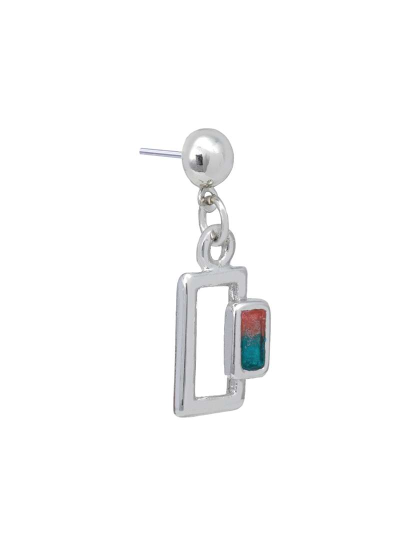 red metal drop earring - 17542746 - Standard Image - 3
