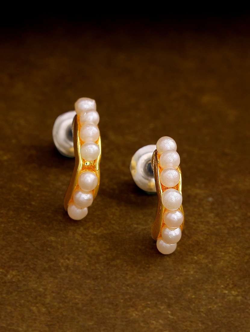 gold metal studs earring