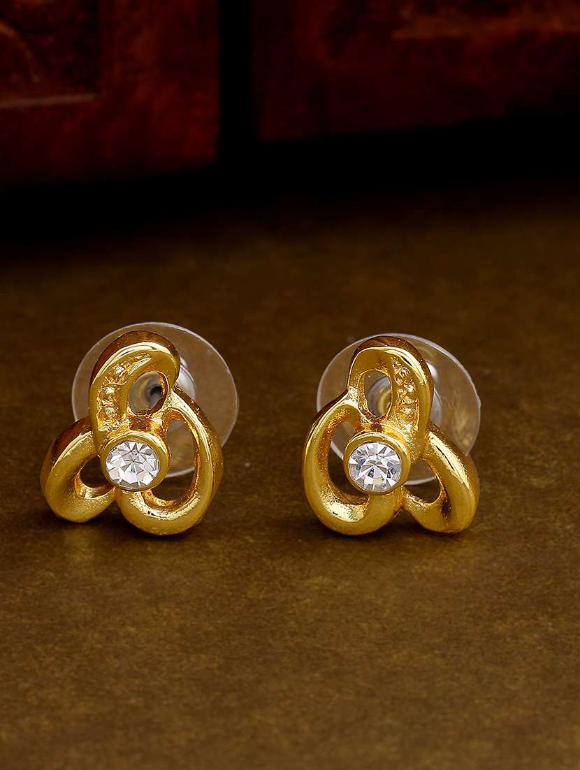 gold  metal studs earring