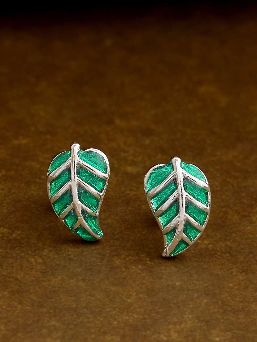 green metal studs earring - 17542804 - Zoom Image - 0