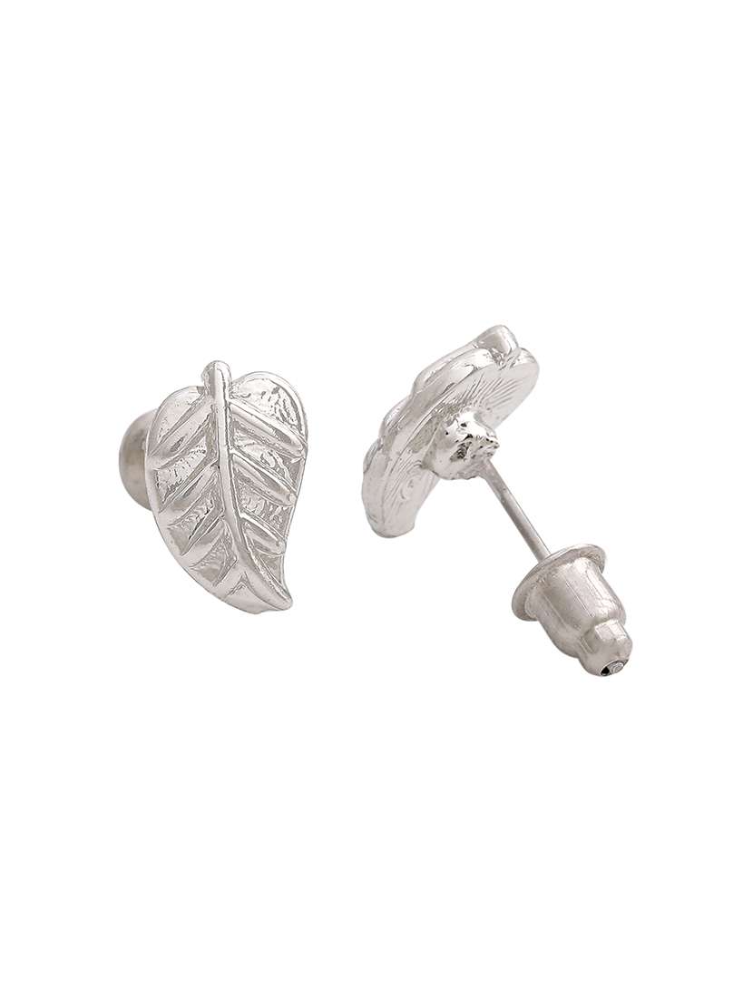 silver metal studs earring - 17542806 - Standard Image - 3