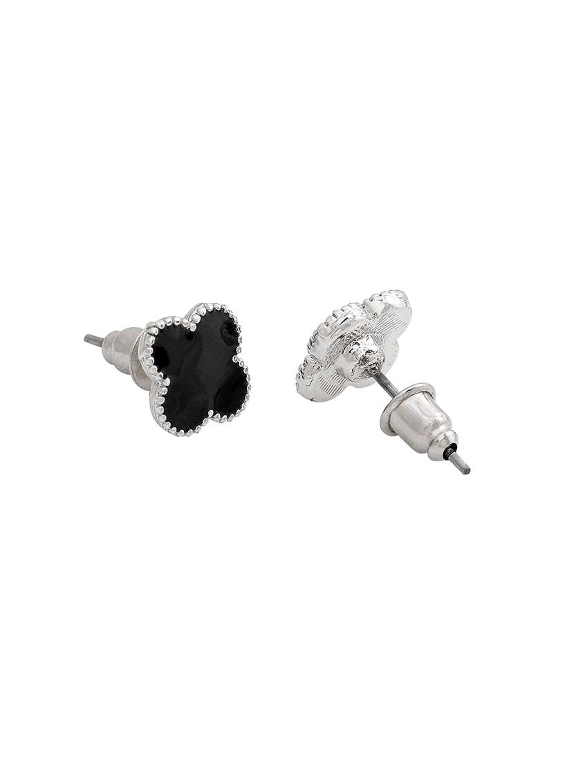 black metal studs earring - 17542809 -  Standard Image - 3