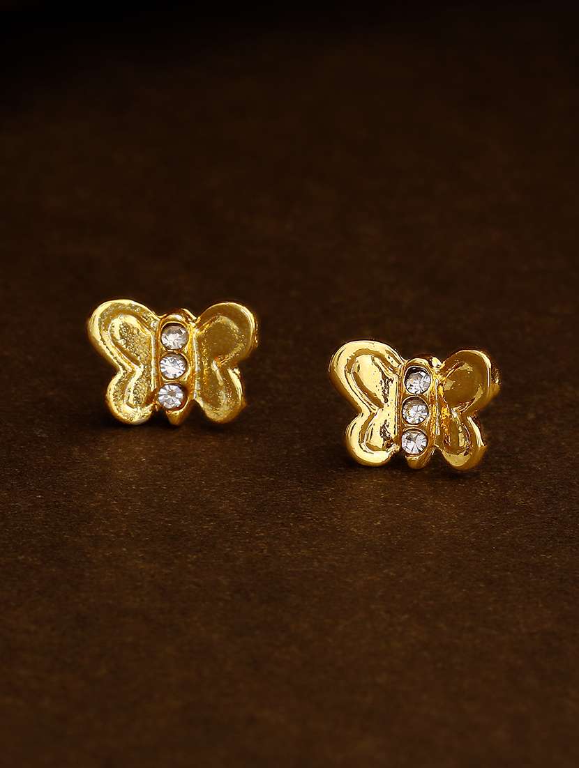 gold metal studs earring