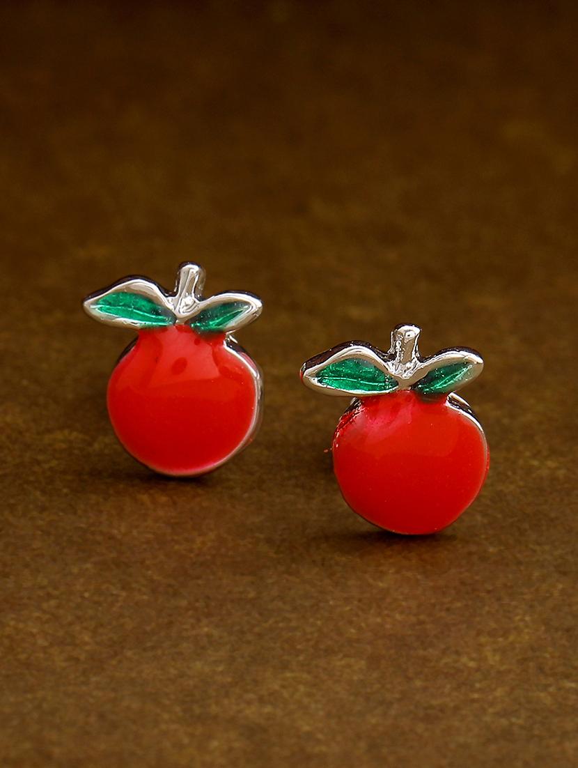 red metal studs earring - 17542829 - Zoom Image - 0