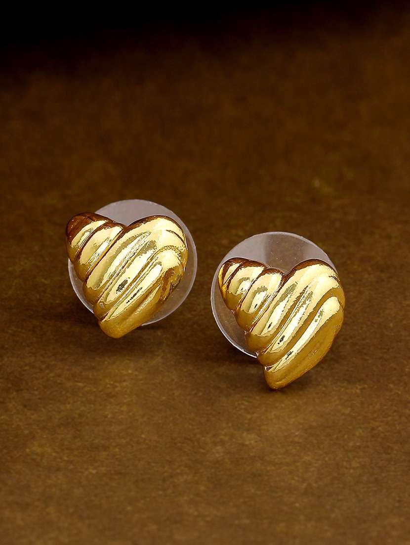 gold metal studs earring - 17542831 -  Zoom Image - 0