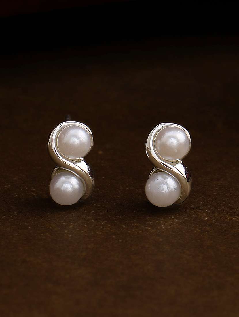 silver metal studs earring - 17542834 - Zoom Image - 0