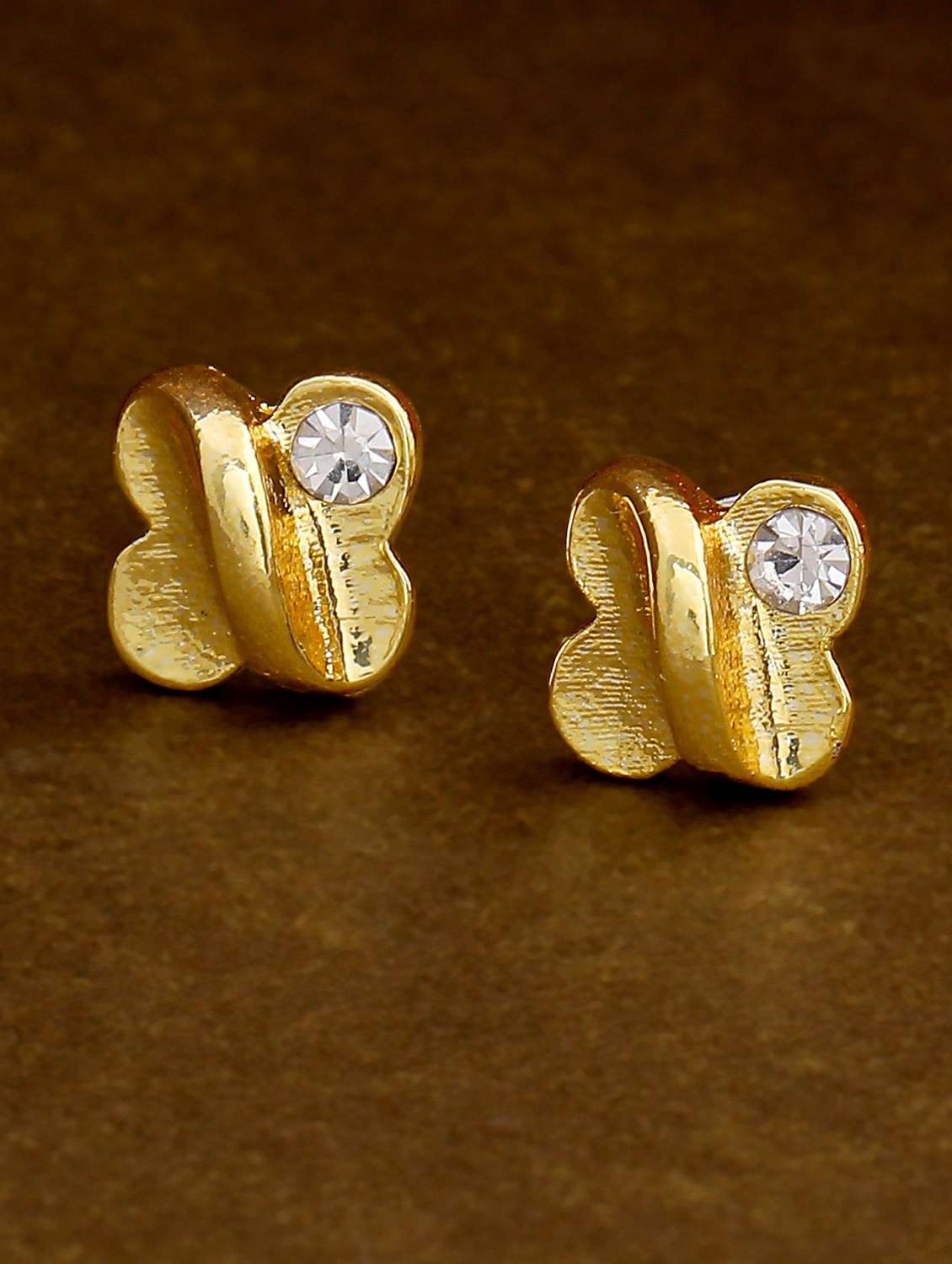 gold metal studs earring - 17542837 - Zoom Image - 0