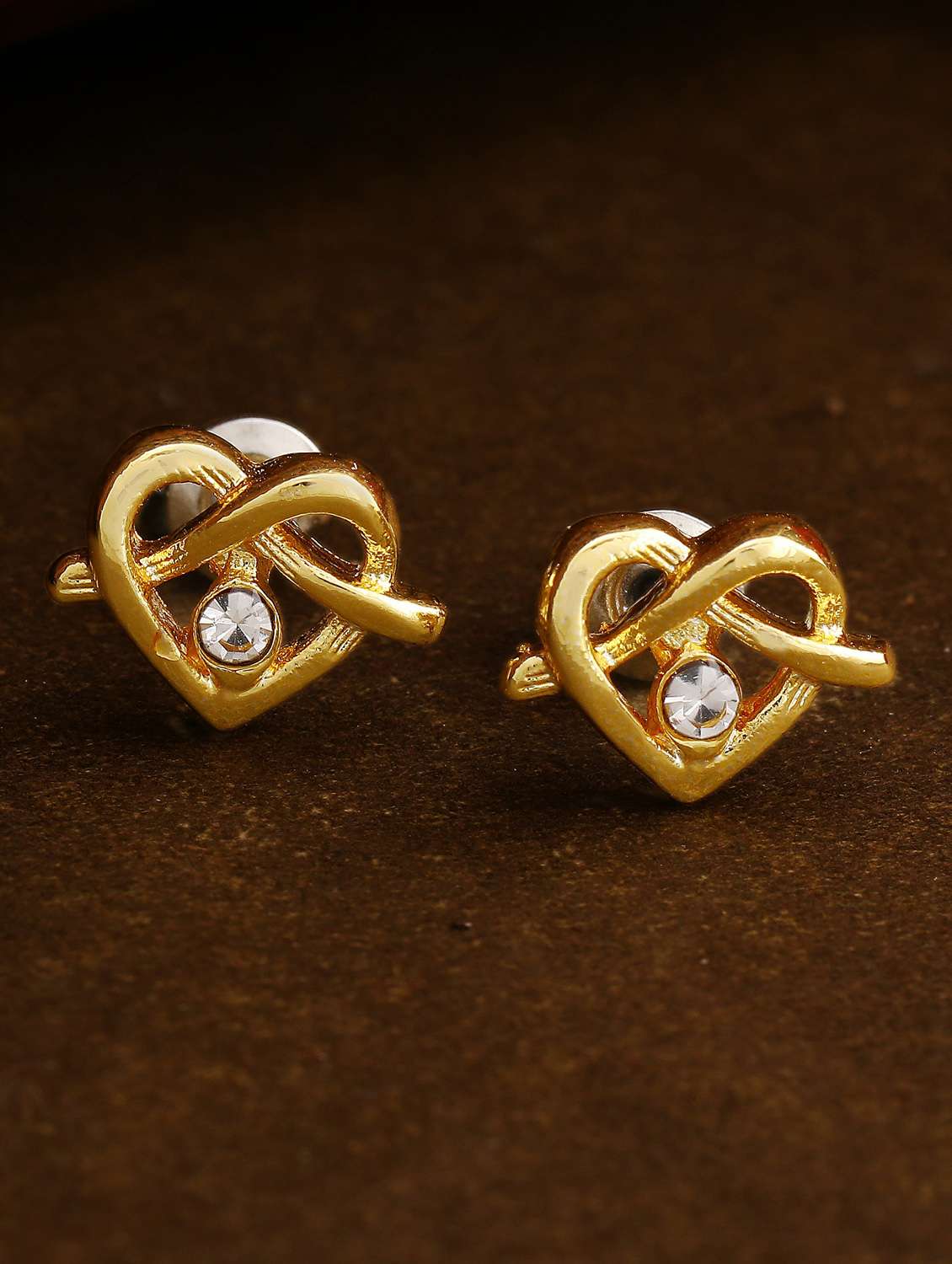 gold  metal studs earring