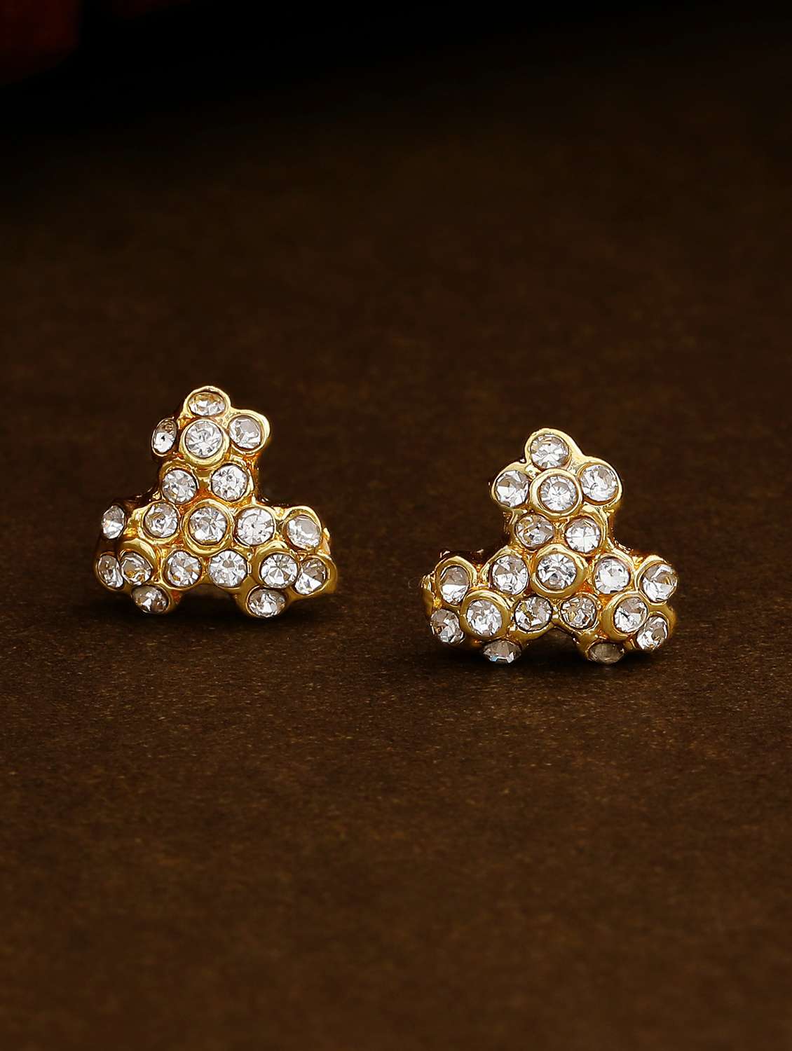 gold metal studs earring
