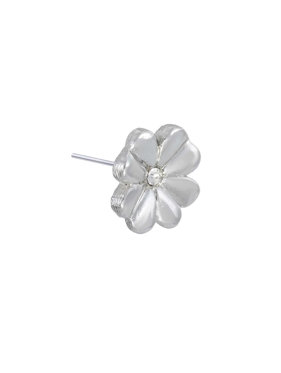 silver metal studs earring - 17542893 - Standard Image - 3