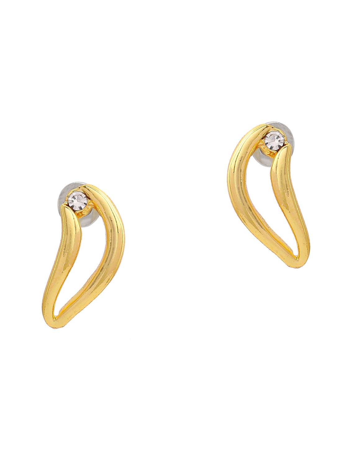 gold metal studs earring