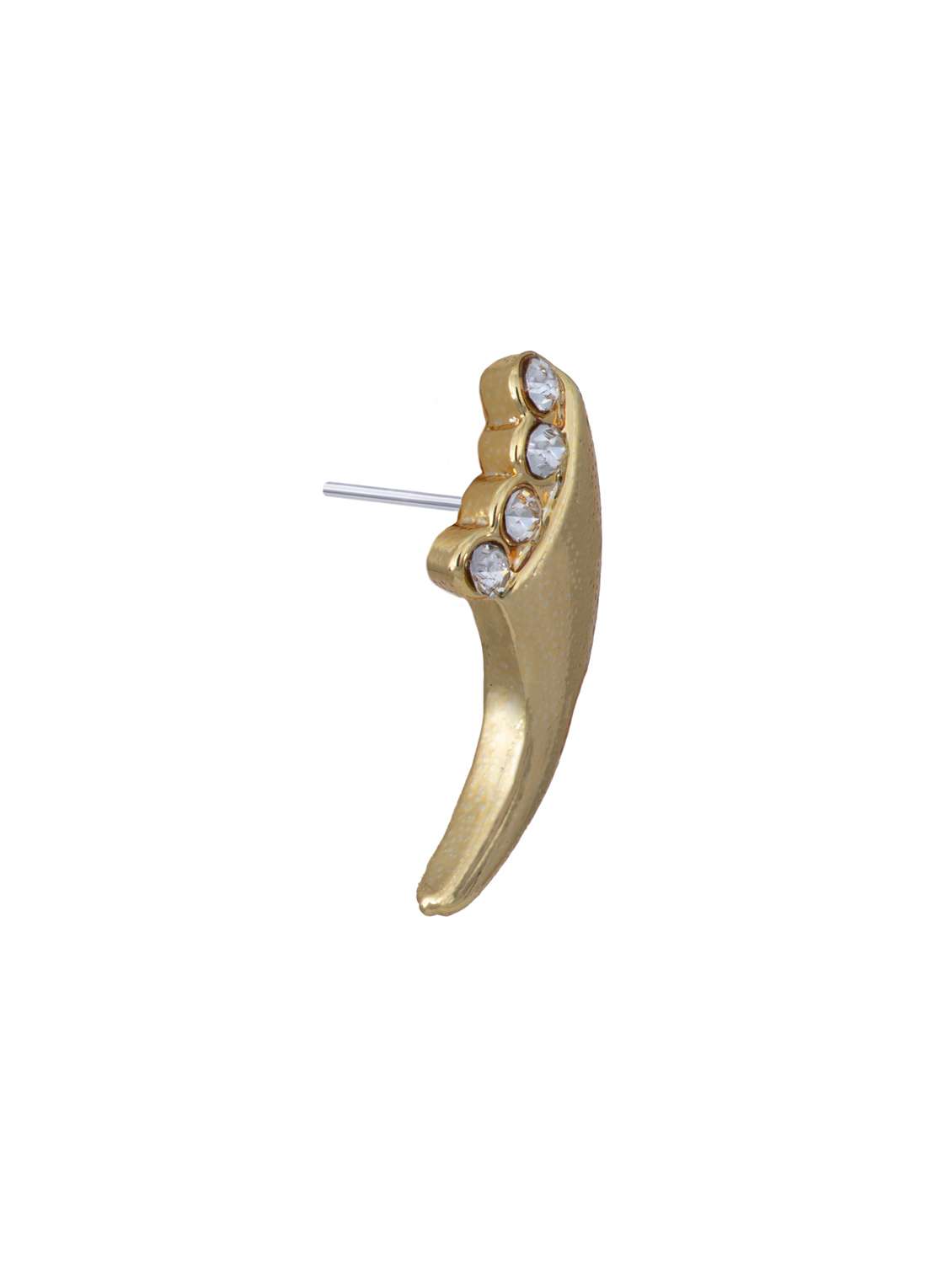 gold metal studs earring - 17542919 - Standard Image - 3