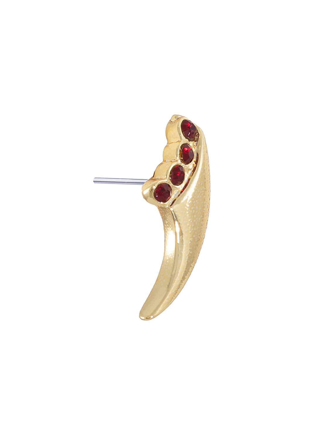 red metal studs earring - 17542920 - Standard Image - 3