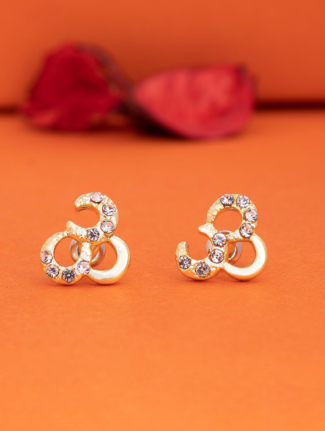 silver metal studs earring - 17542924 -  Zoom Image - 0