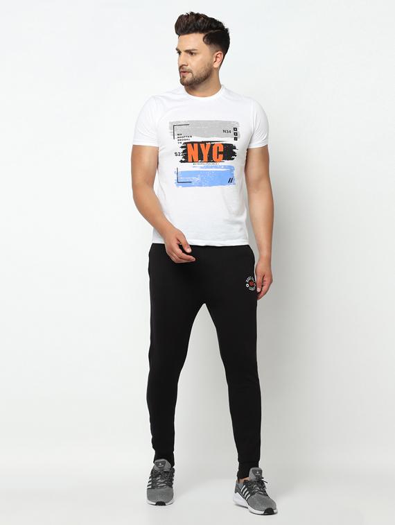 black solid jogger - 17543437 - Standard Image - 3