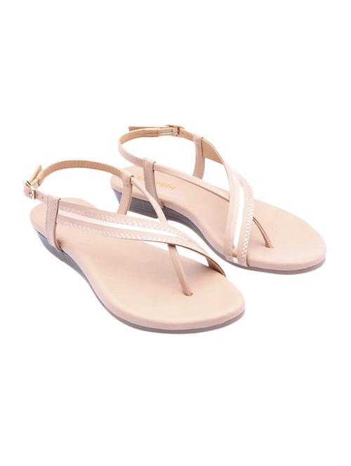 pink leatherette back strap sandals - 17544448 -  Standard Image - 0