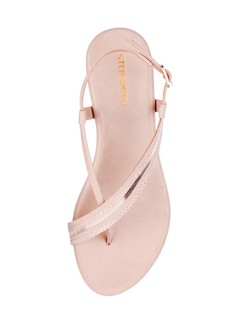 pink leatherette back strap sandals - 17544448 - Standard Image - 3