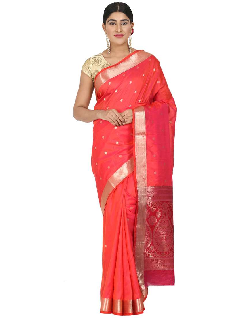 zari work woven saree - 17545785 - Zoom Image - 0