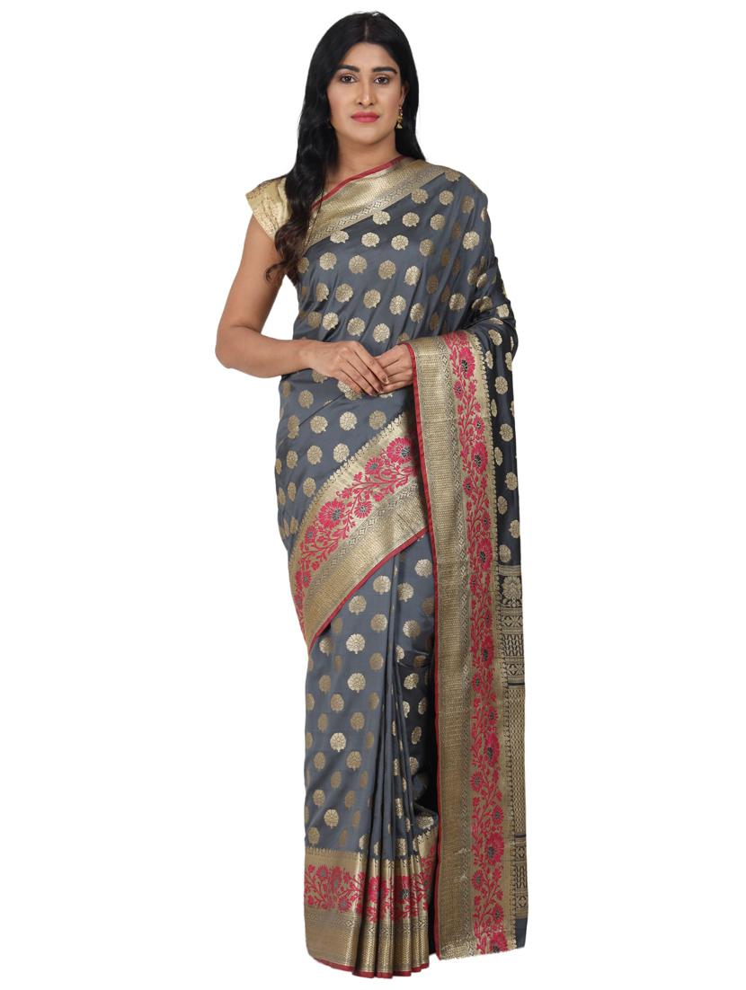 zari work banarasi saree - 17545789 - Zoom Image - 0